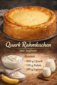 Read more about the article Ich verrühre 800g Quark mit Joghurt, Rahmkuchen in 10 Minuten!