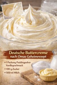 Read more about the article Deutsche Buttercreme nach Omas Geheimrezept in 5 Minuten