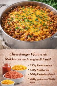 Read more about the article Illegal gut, Cheeseburger Pfanne macht unglaublich Satt!