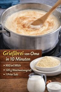 Read more about the article Der Weltbeste Grießbrei von Oma in 10 Minuten fertig
