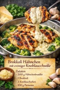 Read more about the article Dermaßen lecker, Brokkoli Hähnchen mit cremiger Knoblauchsauce