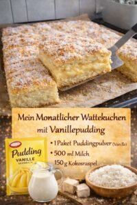 Read more about the article 20 Minuten Wattekuchen mit Vanillepudding