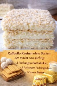 Read more about the article Der beste Kuchen in Universum, Raffaello Kuchen ohne backen!