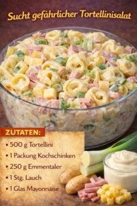 Read more about the article Tortellinisalat in 10 Minuten schmeckt der ganzen Familie!