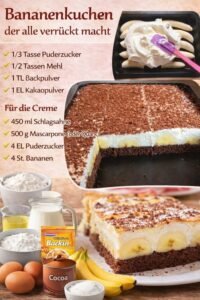 Read more about the article Bananenkuchen mit 500g Msacarpone der all verruckt macht