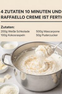 Read more about the article Nur 4 Zutaten und die Raffallo Creme ist fertig!