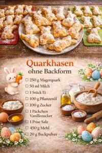 Read more about the article Die sind jedes Jahr ein Muss, Quarkhasen ohne backform!