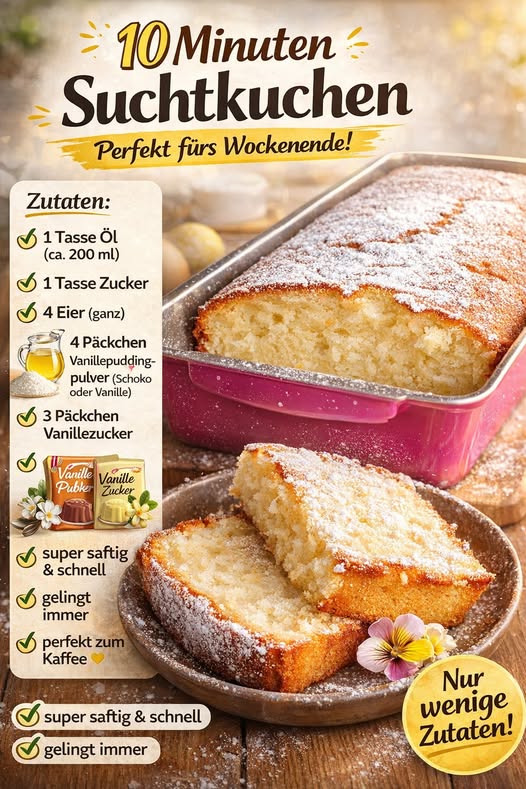 10 Minuten Suchkuchen Perfekt zum Kaffee