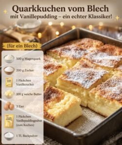Read more about the article Verruhren sie 500g Magerquark mit Pudding der beste Quarkkuchen ever!