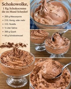 Read more about the article 300g Quark mit 200g Mascarpone, Schokowolke ein Traum!