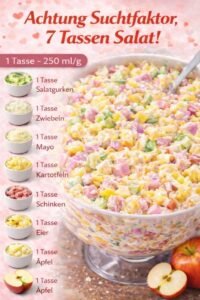 Read more about the article 7 Tassen mit 250g Tassen, Der beste Salat überhaupt!