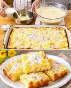 Read more about the article Apfel Puddingkuchen einfach Fantastisch!