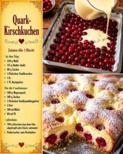 Read more about the article Quark Kirschkuchen in 5 Minuten