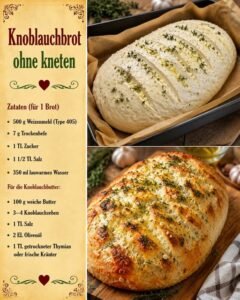Read more about the article Superleckeres Faules Knoblauchbrot ohne Kneten in 20 Minuten