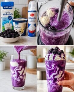 Read more about the article Blaubeere Latte das konnte ich täglich trinken