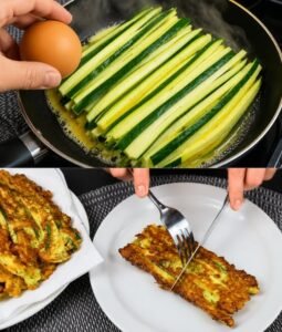 Read more about the article Fur mich besser als Fleisch, Panierte Zucchini in 10 Minuten