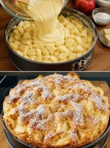 Read more about the article Mehr Äpfel als Teig, supersaftiger Apfelkuchen in 10 Minuten