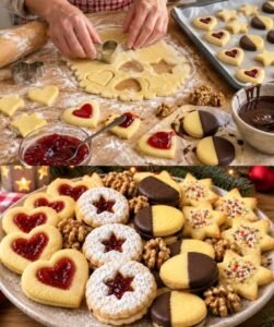 Mehr über den Artikel erfahren 5 Sorten Plätzchen aus 1 Teig 🎄🍪
