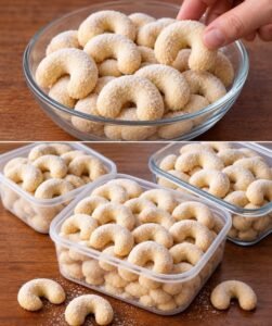 Read more about the article Die Zergehen im Mund Puddingkipferl in 15 Minuten