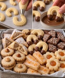 Mehr über den Artikel erfahren 1 Teig 5 Plätzchen sorten, sie schmelzen im Mund!
