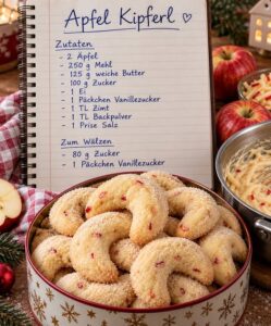 Mehr über den Artikel erfahren Apfel Kipferl Zart, saftig und himmlisch lecker!