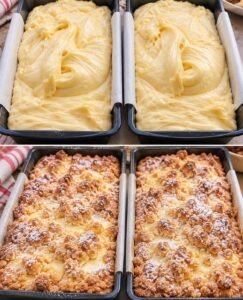 Mehr über den Artikel erfahren Saftiger Quark Rührkuchen mit Streuseln
